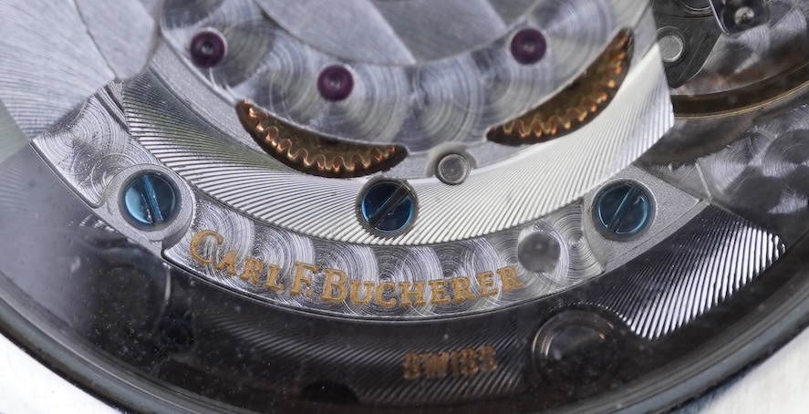 A gentleman's recent stainless steel Carl F. Bucherer Patravi Automatic wrist watch